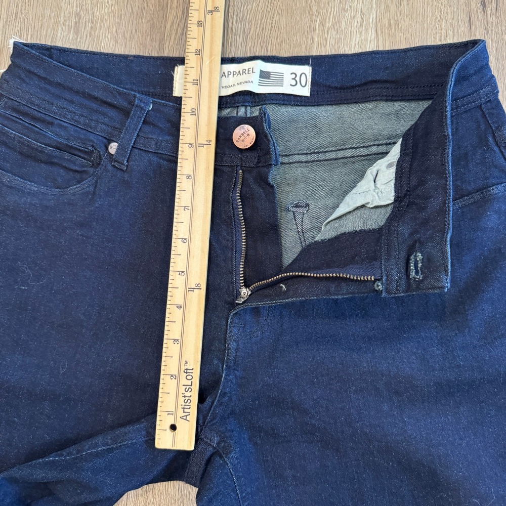 Barbell Apparel Mens Straight Athletic Fit Denim Jeans Dark Rinse 30x33 NWT - Picture 5 of 9